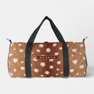Personalisierte Hirschdruck-Geschenke in neutraler Duffle Bag
