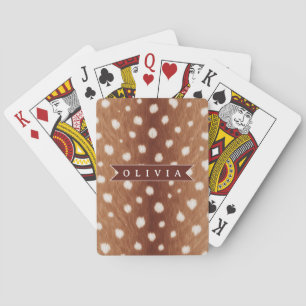 Personalisierte Hirschdruck-Geschenke in neutraler Spielkarten