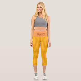 PERSONALISIERTE HOCHWAISTIGE CAPRI - "MANDARINE"