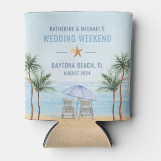 Personalisierte Hochzeit am Strand Dosenkühler