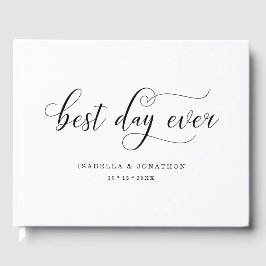 Personalisierte Hochzeit "Best Day Ever" Gästebuch
