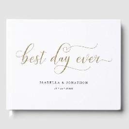 Personalisierte Hochzeit "Best Day Ever" Gästebuch