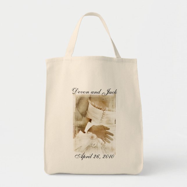 Personalisierte Hochzeit/BrautTaschen-Tasche Tragetasche (Vorne)