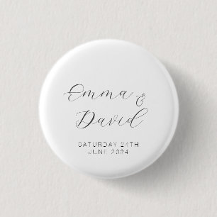 Personalisierte Hochzeit Button