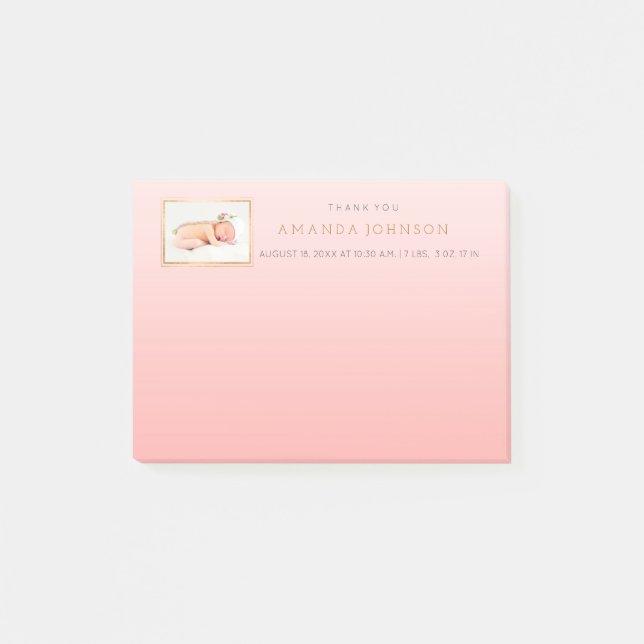 Personalisierte Hochzeit Danke, dass du dir einen  Post-it Klebezettel (Vorderseite)