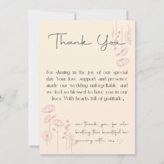 Personalisierte Hochzeit danke Karten Einzigartige