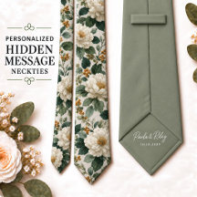 Personalisierte Hochzeit des Bräutigams mit Salbei