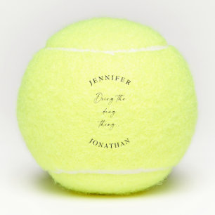 Personalisierte Hochzeit "Doing the Dang Thing" Tennisbälle