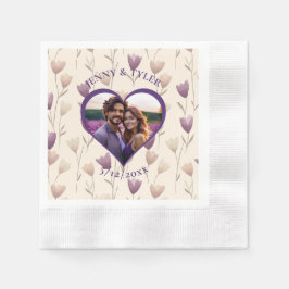 Personalisierte Hochzeit | Fotovorlage Serviette