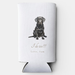 Personalisierte Hochzeit für Haustiere auch!!! Selters Dosenkühler