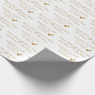 Personalisierte Hochzeit Geschenkpapier