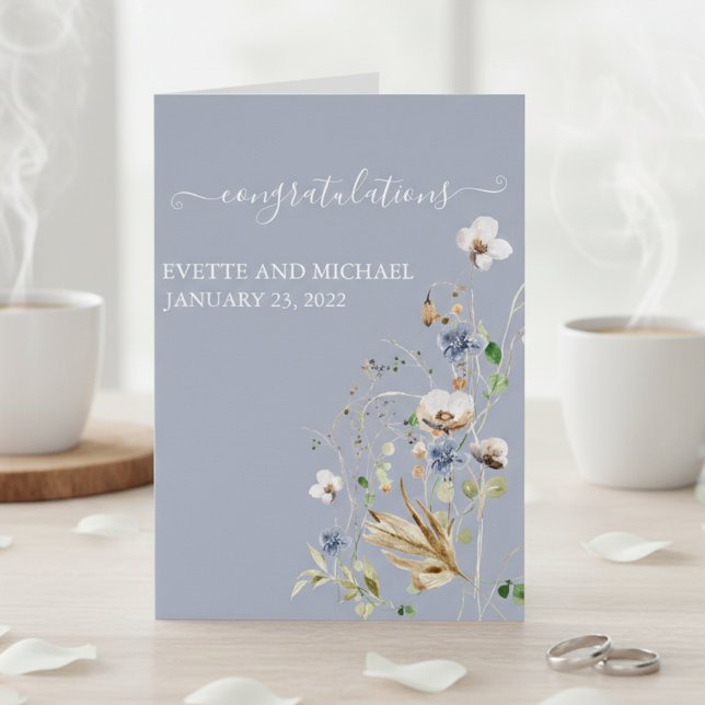 Personalisierte Hochzeit Glückwunsch Wilde Blume (Von Creator hochgeladen)