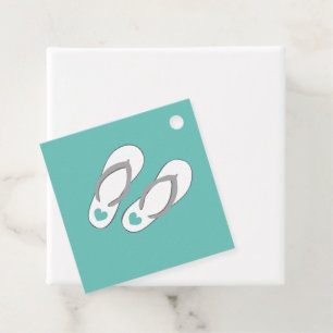 Personalisierte Hochzeit in Urlaubsort am Strand d Geschenkanhänger