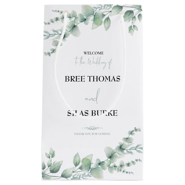 Personalisierte Hochzeit Kleine Geschenktüte (Vorderseite)