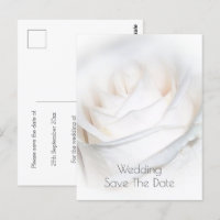 Personalisierte Hochzeit mit weißer Rose retten da