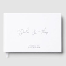 Personalisierte Hochzeit Modern Minimalistisch Wei