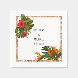 Personalisierte Hochzeit Napkins Serviette