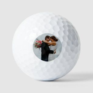 Personalisierte Hochzeit oder Jubiläum-Foto Golfball