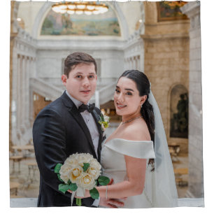 Personalisierte Hochzeit- oder Jubiläumsduschvorha Duschvorhang