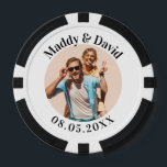Personalisierte Hochzeit Pokerchips<br><div class="desc">Unsere exklusiven Custom Wedding Poker Chips, der perfekte Sake für Ihren besonderen Tag! Diese einzigartigen Poker-Chips zeichnen sich durch ein hochwertiges, personalisiertes Foto der Braut und des Bräutigams aus und machen sie zu einer unvergesslichen Ergänzung Ihrer Hochzeitsfeier. Ideal für Gastgeschenke Hochzeiten, Tischdekorationen oder ein besonderes Mémento für die Gäste, unsere...</div>