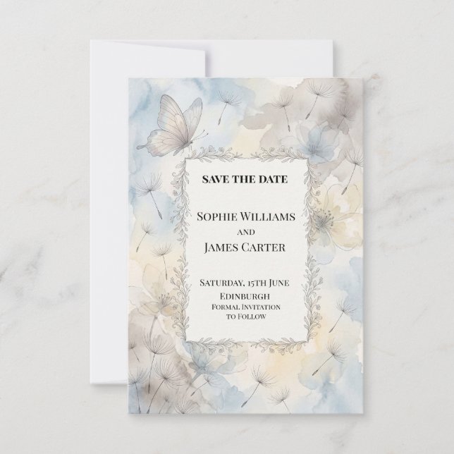 Personalisierte Hochzeit - Save the Date (Vorderseite)
