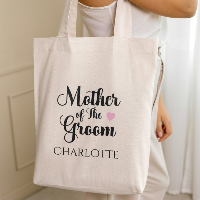 Personalisierte Hochzeit Tragetasche (Personalized Mother of the Groom Wedding Tote Bag)