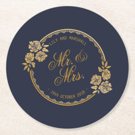 Personalisierte Hochzeit| Untersetzer von Papier