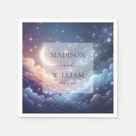 Personalisierte Hochzeit von Celestial Moon und St Serviette