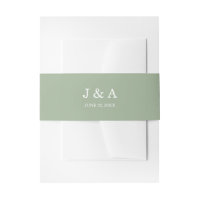 Personalisierte Hochzeit von Solid Green Rustic Mo