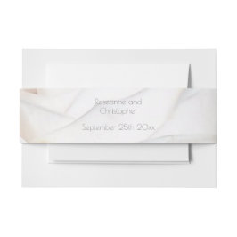 Personalisierte Hochzeit von White Rose Design Einladungsbanderole