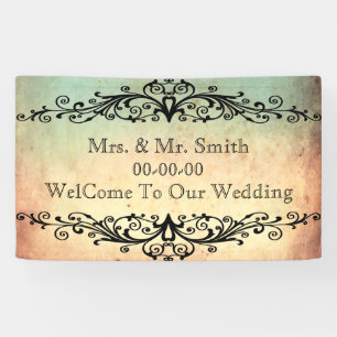 Personalisierte Hochzeit, Wiedersehen, Feierfahne Banner