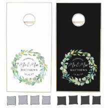 Personalisierte Hochzeit zwischen Schwarz und Weiß