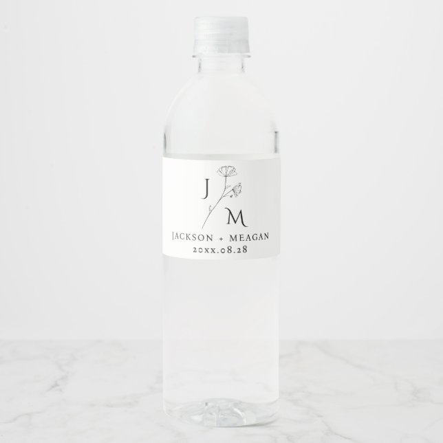 Personalisierte Hochzeitflormonogramm (Vorderseite)