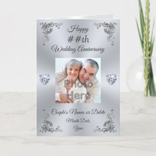 Personalisierte Hochzeitkarte mit FOTO Karte