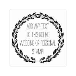 Personalisierte Hochzeits-Briefmarke eines Textkre Permastempel