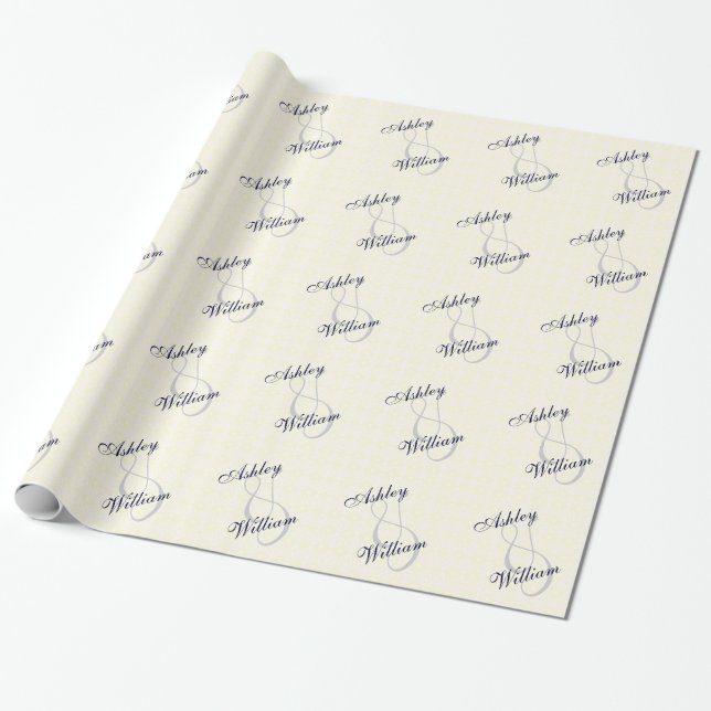 Personalisierte Hochzeits-oder Geschenkpapier (Ungerollt)