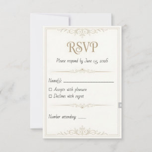 Personalisierte Hochzeits-RSVP-Karte – 3,5x5 druck RSVP Karte