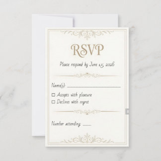Personalisierte Hochzeits-RSVP-Karte – 3,5x5 druck RSVP Karte
