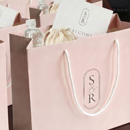 Personalisierte Hochzeits-Willkommens-Tasche mit m Große Geschenktüte