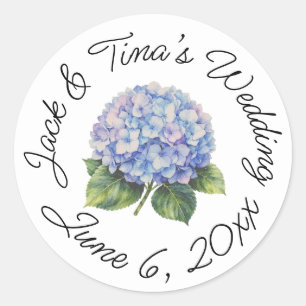 Personalisierte Hochzeitsaufkleber Runder Aufkleber