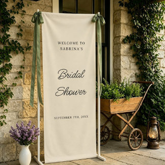 Personalisierte Hochzeitsbegrüßung Brautparty Verl Banner