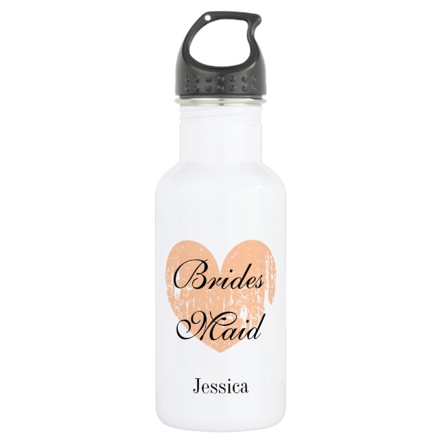 Personalisierte Hochzeitsbegünstigen Wasserflasche (Vorderseite)