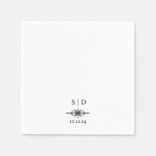 Personalisierte Hochzeitscoupons einzigartig Serviette