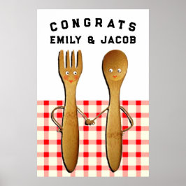 Personalisierte Hochzeitsdekoration Poster