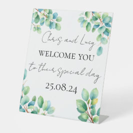 Personalisierte Hochzeitsdekoration Sockelschild