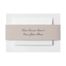 Personalisierte Hochzeitseinladung Bauchbinde