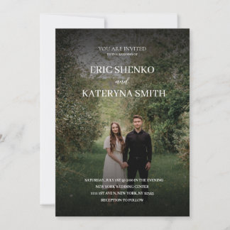 Personalisierte Hochzeitseinladung mit Paarfoto Einladung