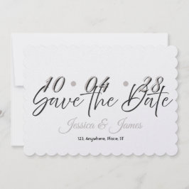 Personalisierte Hochzeitseinladung zur Vorankündig Save The Date