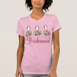 Personalisierte Hochzeitsfeier Bouquet Bridesmaid T-Shirt
