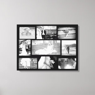 Personalisierte Hochzeitsfotografie Leinwanddruck